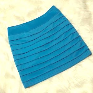 Blue mini skirt